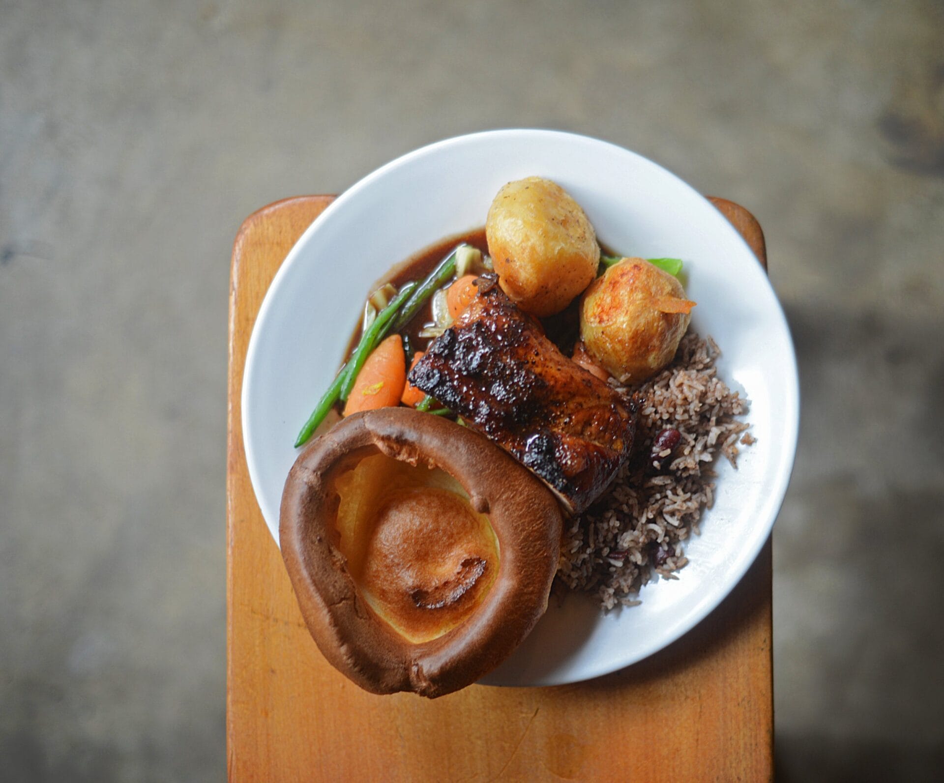 A Sunday roast dinner served at Buster Mantis.