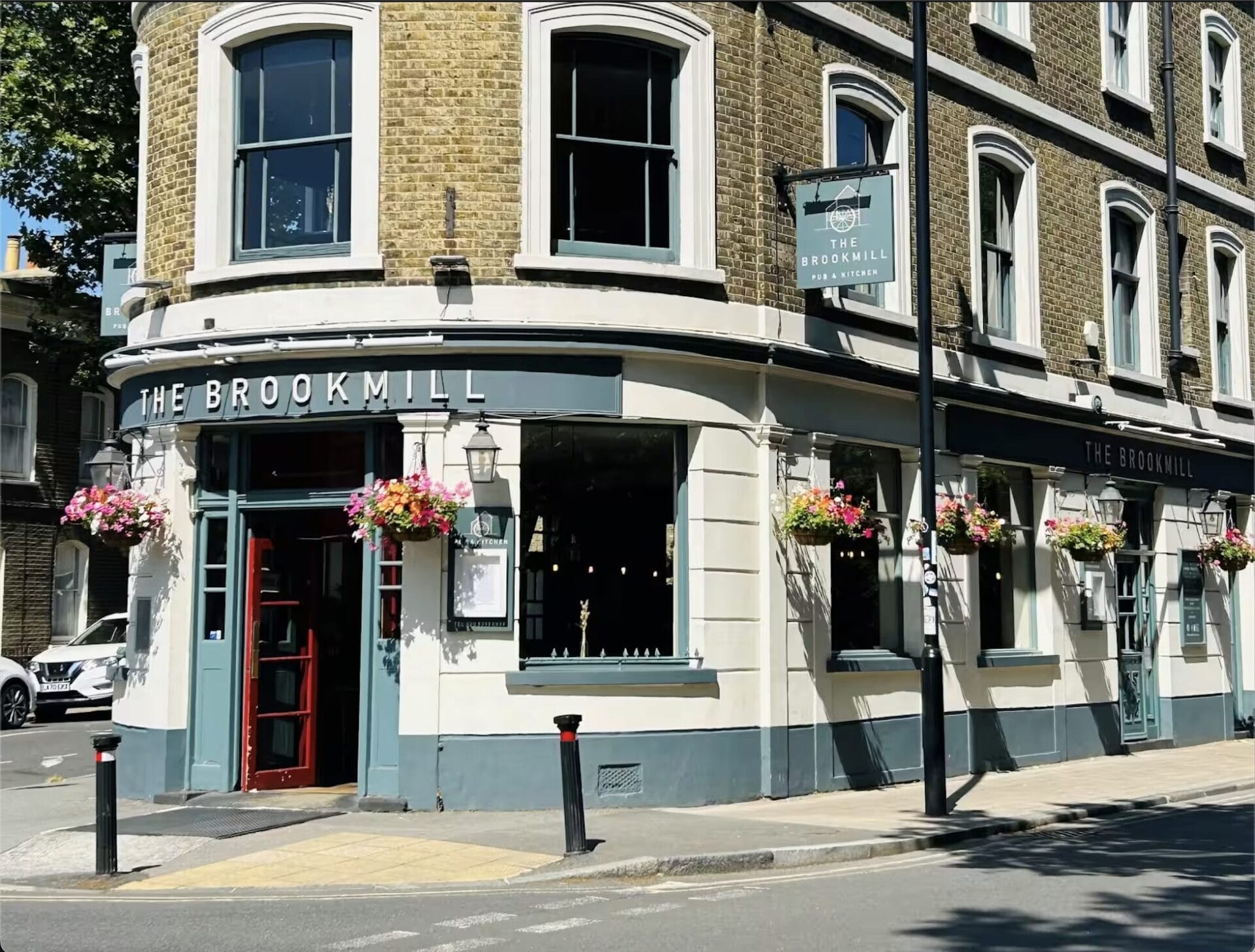 The exterior of The Brookmill pub & kitchen.