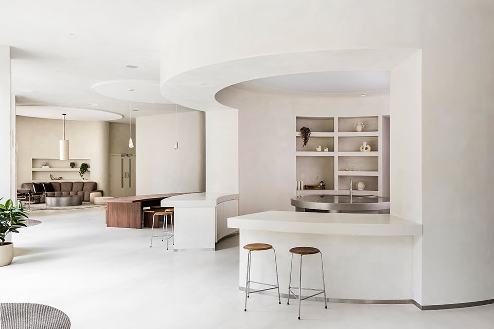 Kitchen area at The Club