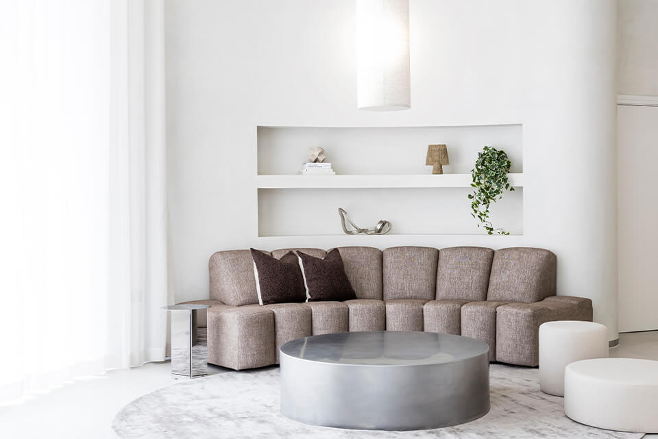 Lounge area at Neptune Wharf