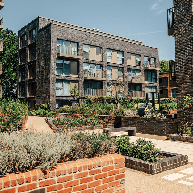 Podium gardens at Neptune Wharf