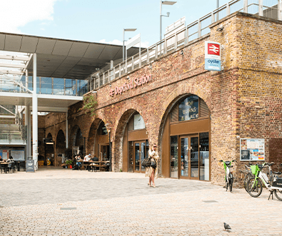 Exterior of Deptford Station.