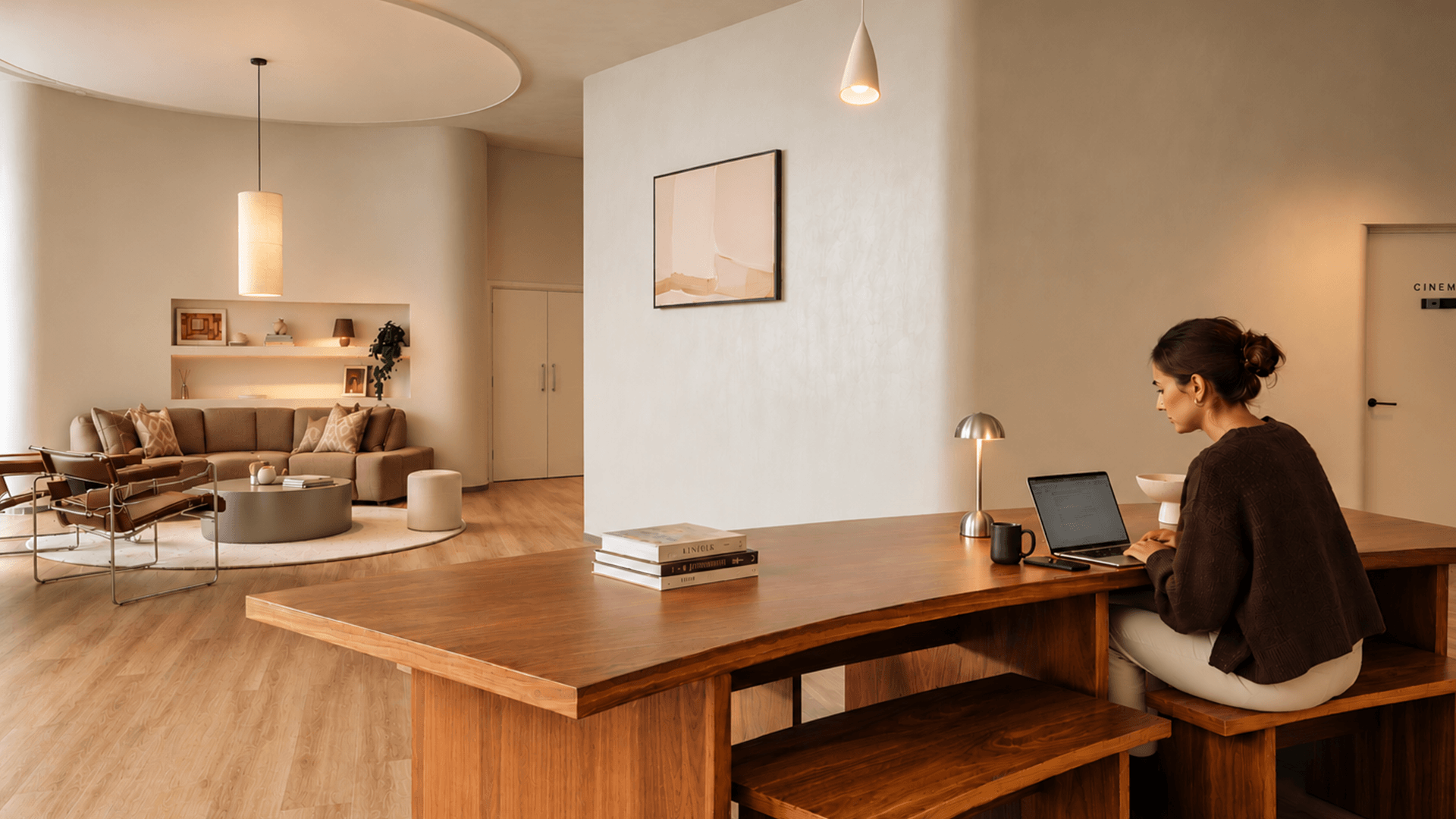 The Club lounge and co-working space at Neptune Wharf Deptford SE8.
